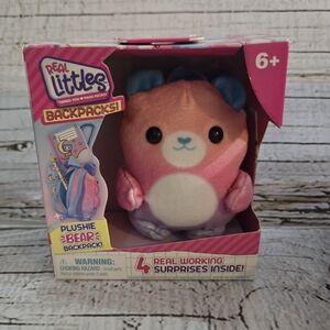 Real Littles Backpacks: Plushie Bear Backpack with 4 Surprises